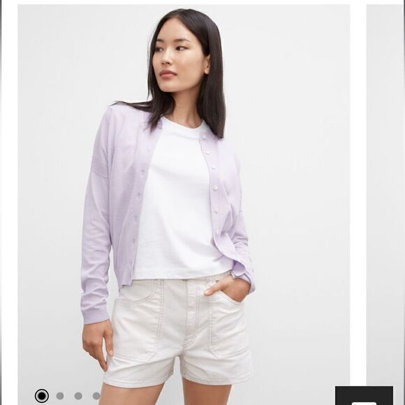 CLUB MONACO Voluminous Cardigan Lilac XS - Picture 1 of 11